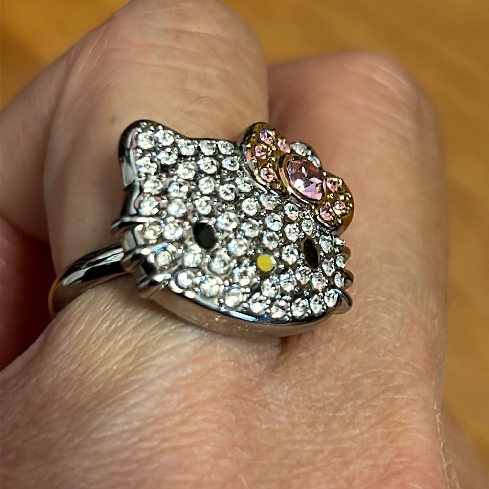 Hello Kitty by Sanrio Rhinestone Adjustable Ring - Picture 5 of 9